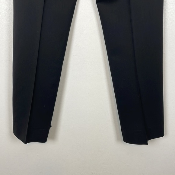 Theory Womens 4 Casual Wool Blend Fare Leg Black Dress Trouser Pants - Picture 5 of 8